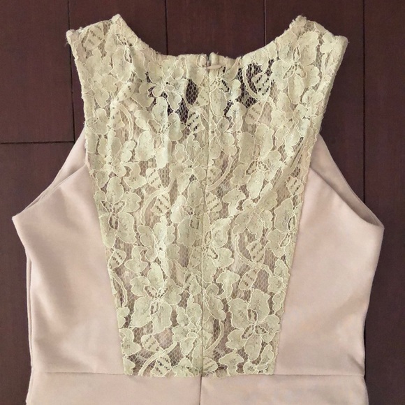 Beige/cream fitted cocktail dress size Small - Picture 8 of 8